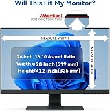 IPROKKO 24 Inch Privacy Screen Filter 16:10 Anti Blue Light Matte/Glossy view 6