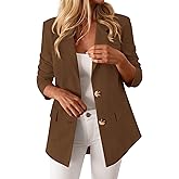 BTFBM Blazers for Women Business Casual 2026 Fall Clothes Lapel Open Front Winter Coats Work Office Suit Jackets Blazer
