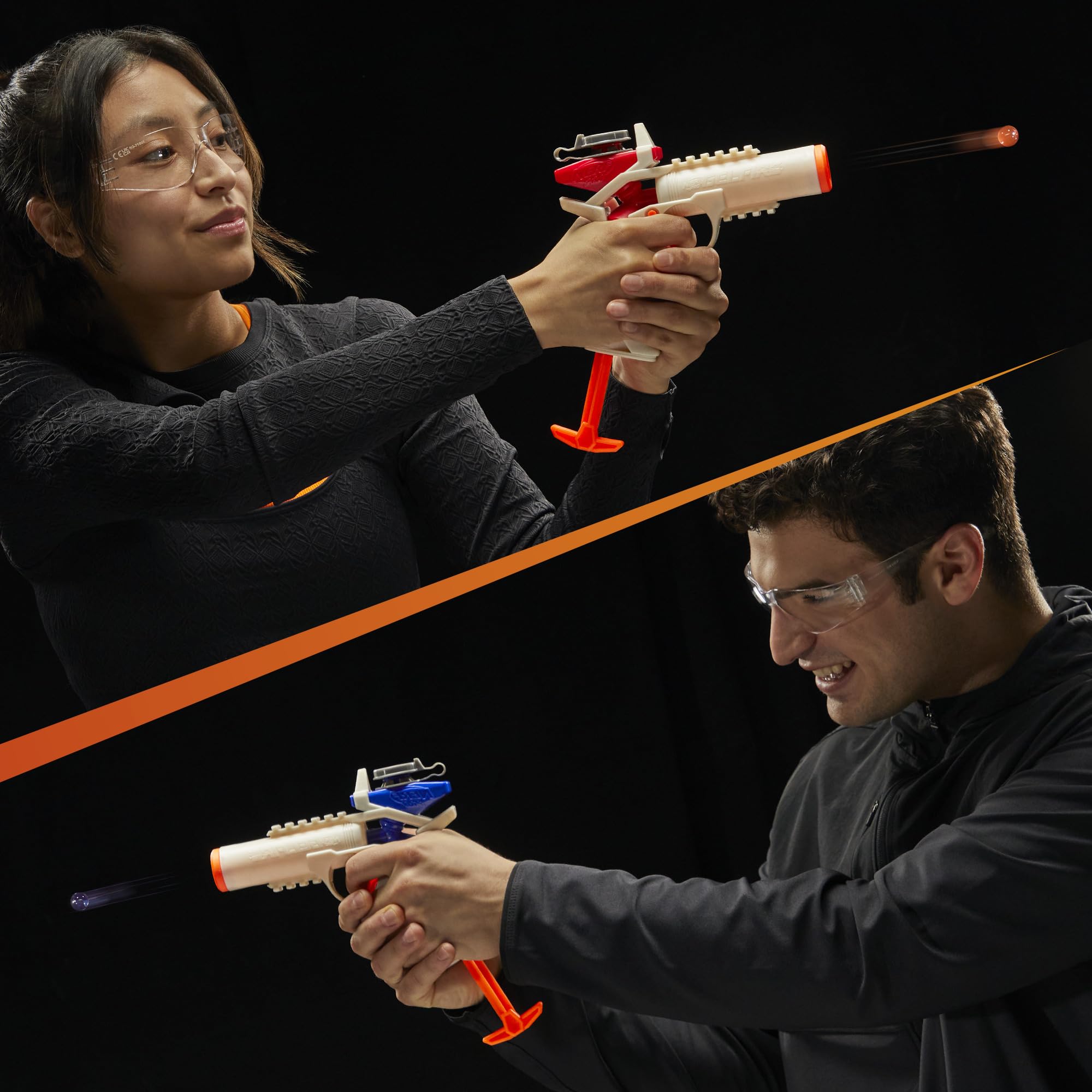 Nerf Pro Gelfire Versus Pack Includes 2 Blasters, 4,000 Gelfire Rounds, 60 Round Capacity, T-Pull Priming, 2 Eyewear, Gifts for Teens Ages 14+