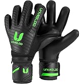 UNYIELDD Score Goalkeeper Gloves for Adult &amp; Youth, Professional Goalie Gloves with 4mm + 3mm Latex Palm for Superior Grip, Breathable Negative Cut &amp; Adjustable Wrist Strap