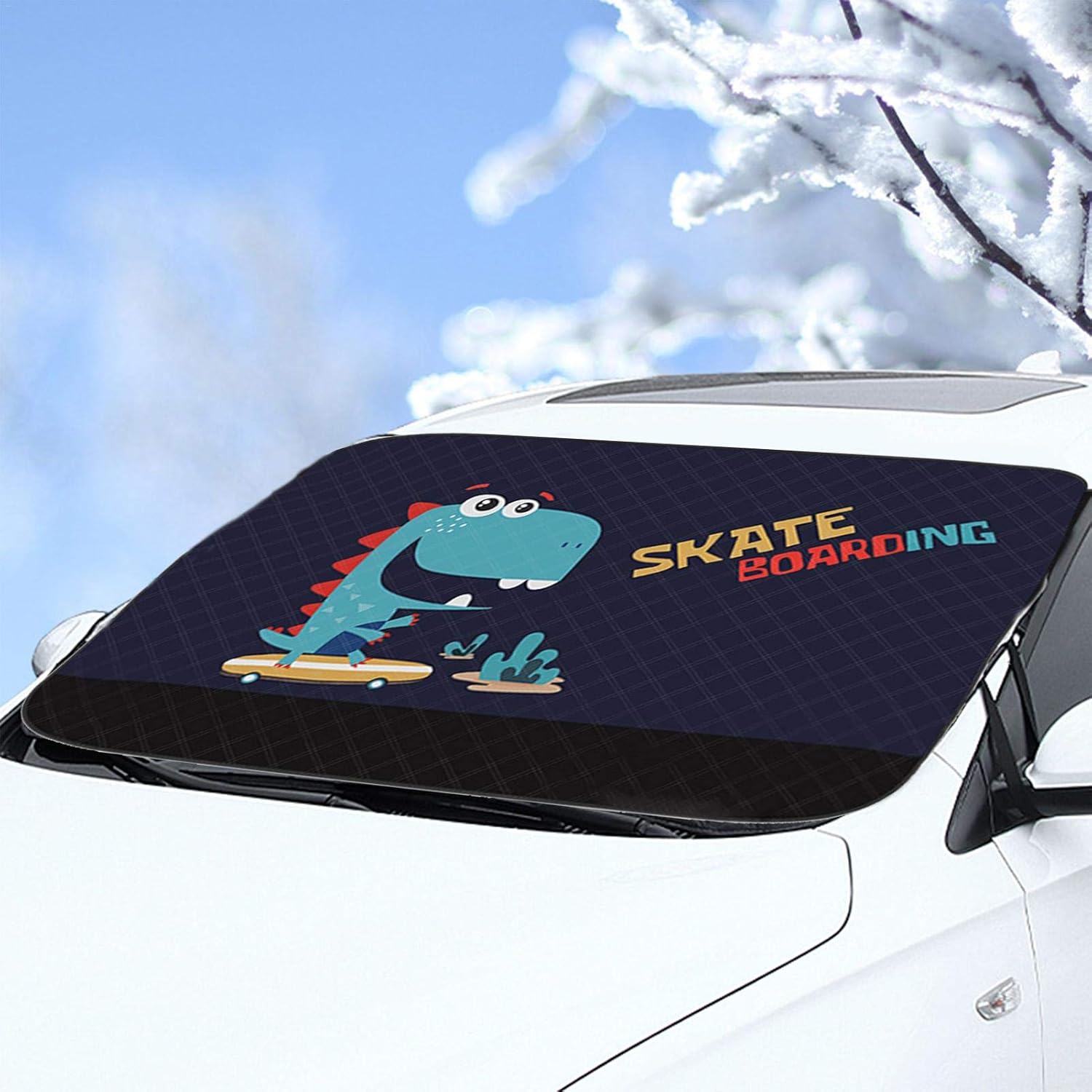 Amazon Co Jp カーフロントカバー 凍結防止カバー 車保護シート 防水フロントカバー 積雪対策 雪対策グッズ 霜取シート 霜よけ 埃よけ 簡単取付 ガラス凍結防止 車種汎用 四季兼用 146cm X 93 Cm ホーム キッチン