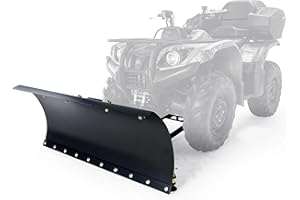 Black Boar Camco ATV Snow Plow Kit | Features a 48-inch Adjustable Straight Blade and Adjustable Tension Safety Trip Springs (66016)