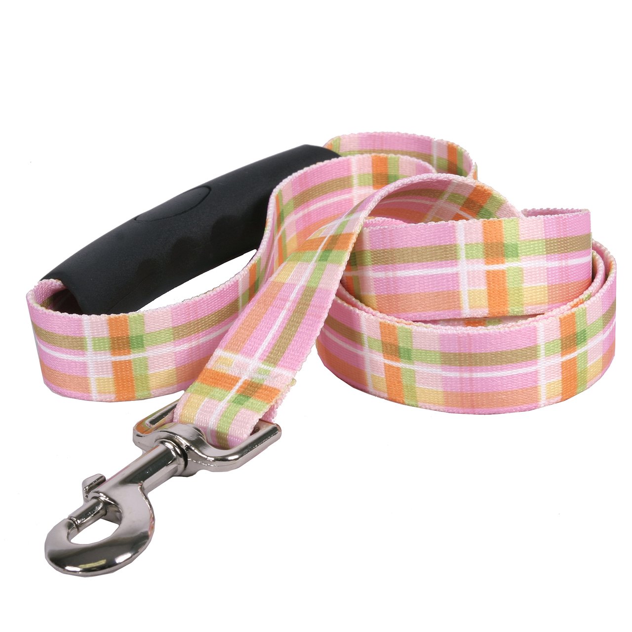 Buy Southern Dawg Madras Pink Premium Dog Leash With Comfort Grip