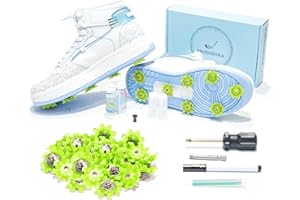 PRODIGORA DIY Golf Spikes Kit - Turn Sneakers into Golf Shoes - Anti-Skid Spikes Great Gift for Golfers