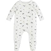 Mud Pie baby-girls Mud Pie Girls Farm Print Waffle Sleeper