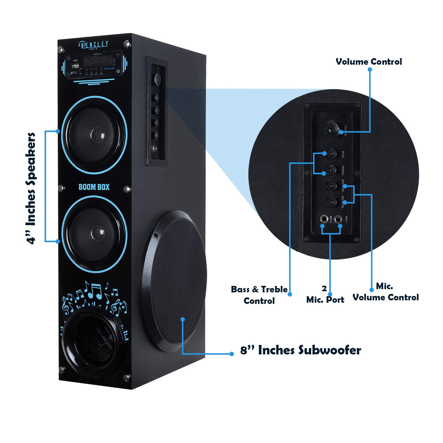 boombox tower speaker