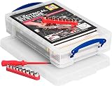 Really Useful Box 4 Litre Clear Plastic Storage Box Pack of 4 view 3
