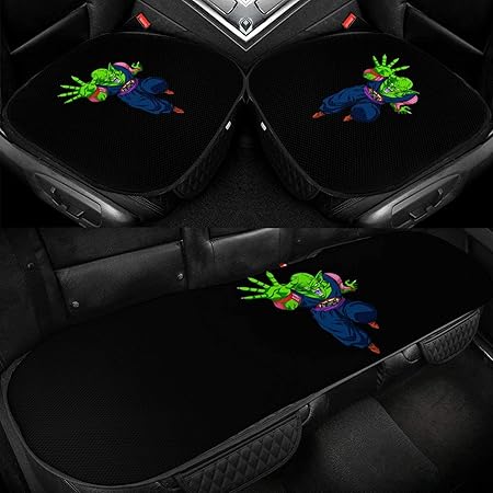 Amazon ピッコロ 2 人気 オートアクセサリーファッション 多機能 車のアイスシルククッションのスリーピースセット 環境にやさしく 車のアイスクッション 通気性 オールシーズン スリーピースクッション シートカバー 車 バイク
