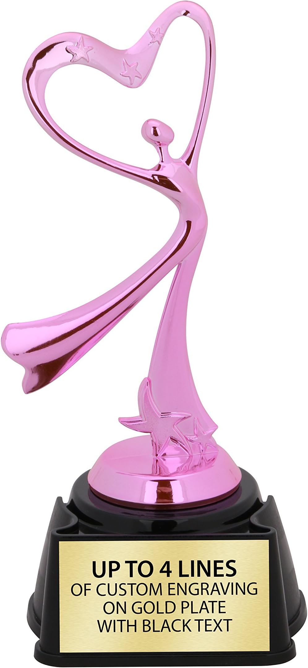 Mother's Day Heart Arms Metallic Pink Trophy