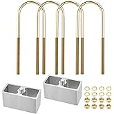 Universal Leaf Spring Lowering Block Kit, 3 Inch, 2-1/2" Wide, 5" Long, Zinc-Plated U-Bolts, Premium Steel Construction for Long-Lasting Finish