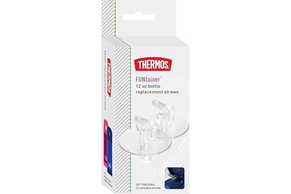 Thermos Canudos de reposição para garrafa térmica Funtainer de 355 ml, transparentes, tamanho único (F401RS6)