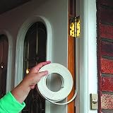 UPSEN Weather Stripping Tape 9mm x 4mm 10m Self-Adhesive E-Type Foam Seal White view 6