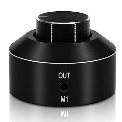 KGUSS Mini Active Volume Control Knob Volume Controller 3.5mm Audio Adjuster PC Speaker Amplifier Switcher,Volume Control Knob Speaker Audio Adjuster for Win10/8/7/Vista/XP/Mac KL