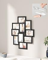 SONGMICS Collage Picture Frames 10x 4x6 Photos Wall Frame RPF20BK Ink Black view 4