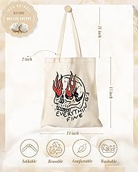 Miss Adola Aesthetic Canvas Tote Bag for Women