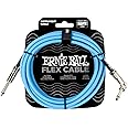 Ernie Ball Flex Instrument Cable Straight/Angle 10ft - Blue (P06464)