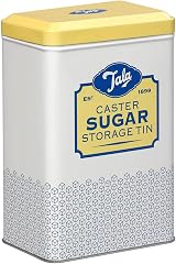 Tala Originals Storage Tin Yellow Cream Metal Sugar Jar view 1