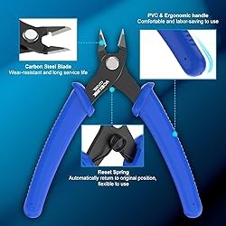 VCELINK Small Wire Cutter Spring-loaded