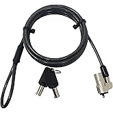 Sendt Black Notebook Laptop Keyed Lock for Wedge Security Slots