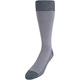 Trafalgar Men's Bernard Chain Link Mercerized Cotton Mid-Calf Socks