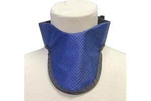 USAXRAY SS1B Soft Thyroid Shield, Made in USA, Radiation X-Ray Protection- Diamond Navy