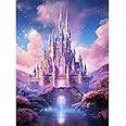 Fountor Diamond Art Kits for Adults Beginners, DIY Castle Diamond Painting Kits Cartoon for Adults, Cartoon Castle Gem Art Kits for Gift Home Wall Decor 12x16 inch