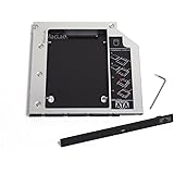 MacLab. 光学ドライブをHDDやSSDに置き換えるためのキット セカンドHDDアダプター (9.5mm厚のSlimlineSATAドライブを搭載したノートPC対応)【相性保証付き】