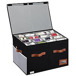 Supowin Shoe Organizer for Closet, Foldable Shoe