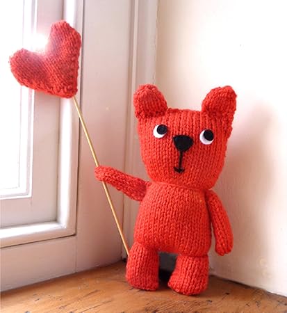 Kit Para Tejer Osito De Peluche Rojo Amazon Es Hogar