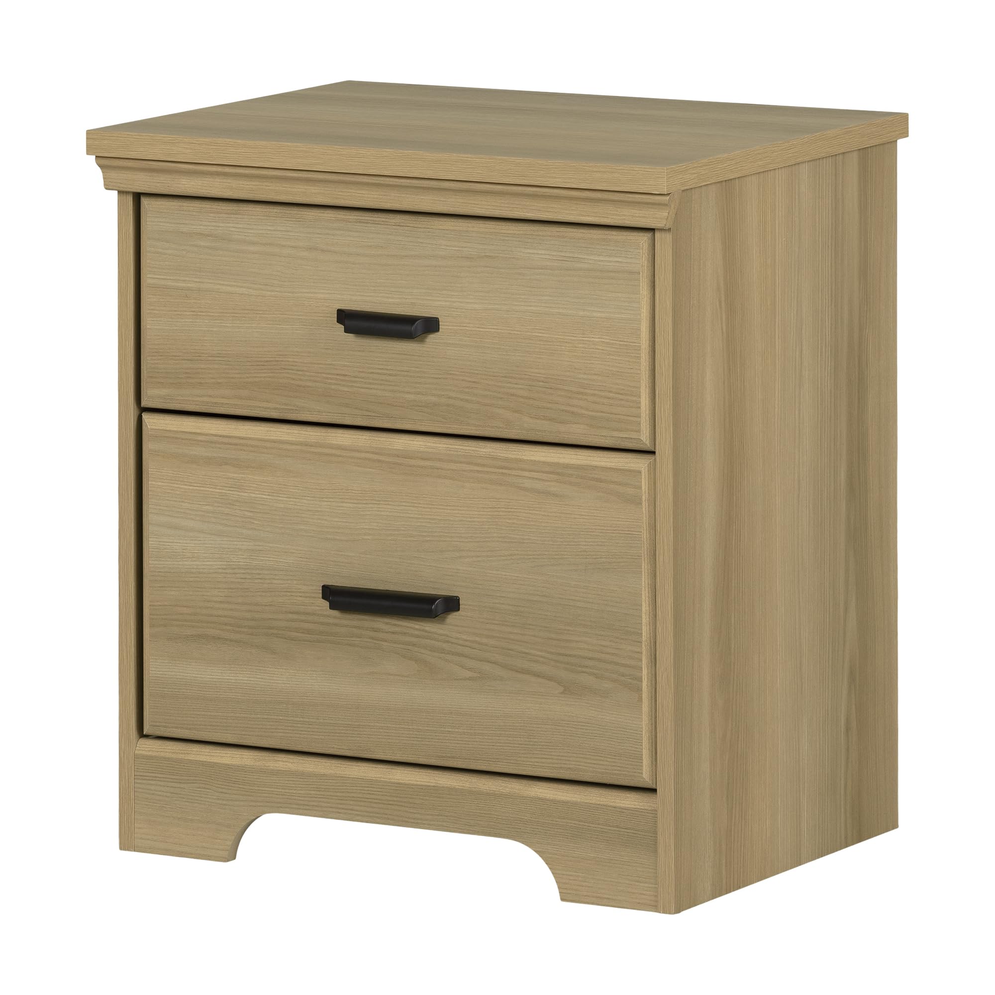South Shore Versa 2-Drawer Nightstand Natural Ash, Traditional Image