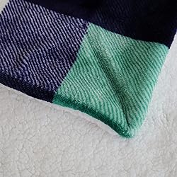 SOCHOW Buffalo Plaid Sherpa Fleece Throw
