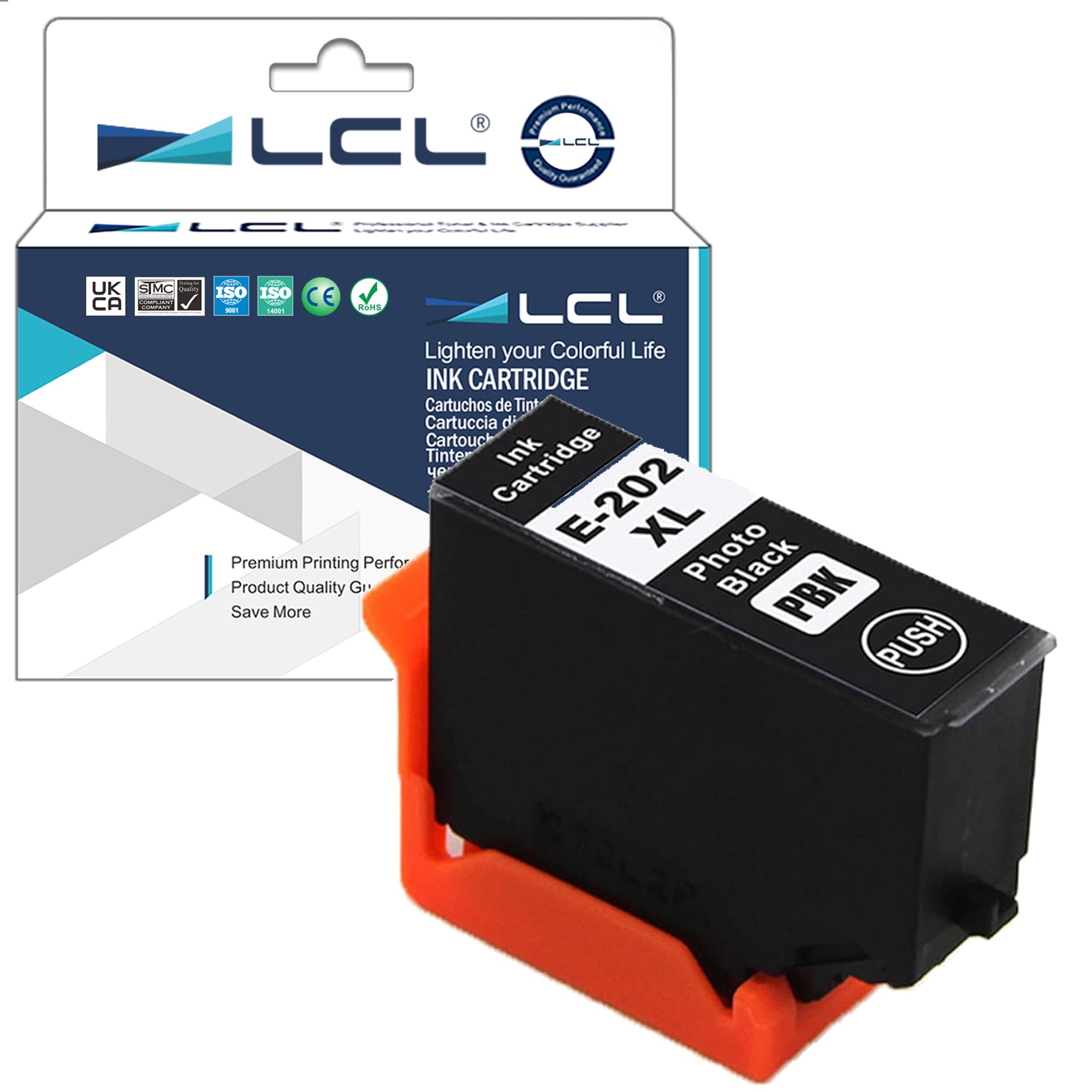 LCL Compatible Ink Cartridge 202XL C13T02H14010 (1 Photo Black) Replacement for Epson Expression Premium XP-6000 XP-6005 XP-6100 XP-6105 XP6000 XP6005 XP6100 XP6105