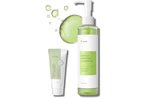 IUNIK Centella Asiatica Cleansing Oil - Pore & Sebum Control Oil Cleanser | Makeup & Sunscreen Remover for Women & Men Dry Oily Sensitive Acne-prone Skin Gentle Face & Body Wash Korean Skincare