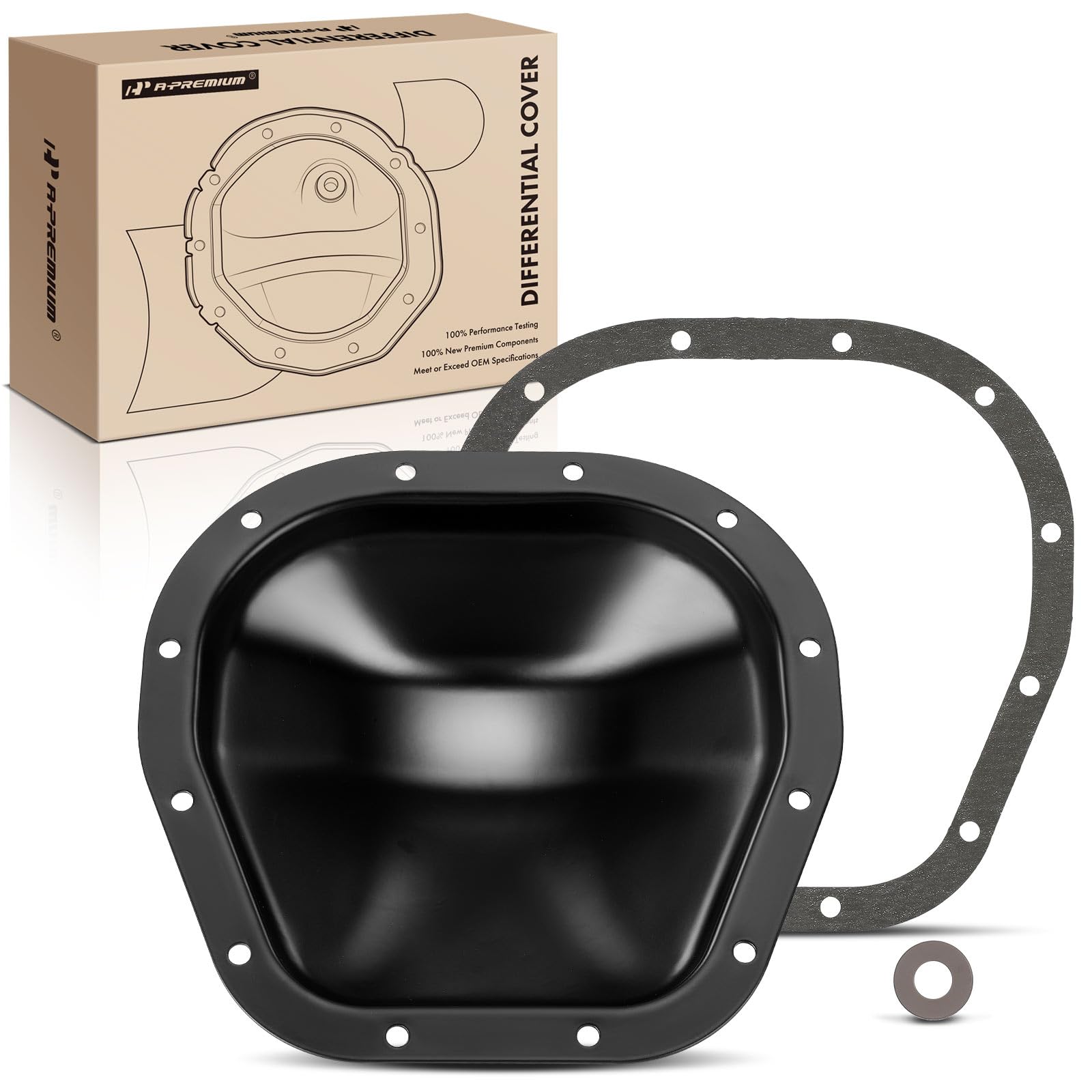 Photo 1 of A-Premium Rear Differential Cover with Gasket Compatible with Ford F-150, F-150 Heritage, F-250, F-350, F-250/F-350 Super Duty, E-350 Super Duty, E-350 Club Wagon, Excursion & Lincoln Mark LT