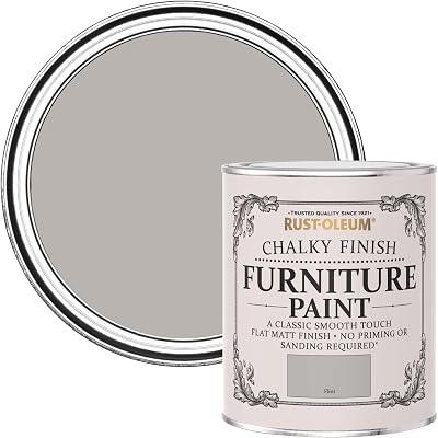Rust-Oleum Grey Upcycled Chalky Furniture Paint Flint 750ml