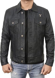 Leather Trucker Jacket 