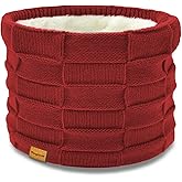 Vogium Kids Double-layer Knit Neck Warmer Gaiter | Thermal Fleece Face Cover for 6-14 Year Olds Boys Girls | Ski, Play