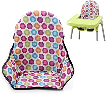 Fundas de asiento y cojín para silla de comedor de bebé, protector de