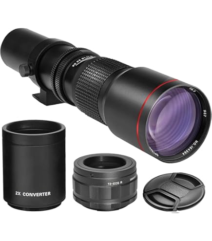 Amazon.com : High-Power 500mm f/8 Manual Telephoto Lens for Canon