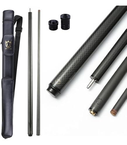 Amazon.com : CROWN ME Carbon Fiber Jump Pool Cue Stick, 13.5mm Tip