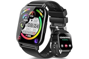 AYCY Smart Watch (Answer/Make Calls), 1.85" Smartwatch for Men Women IP68 Waterproof, 100+ Sport Modes, Fitness Activity Tracker Heart Rate Sleep Monitor Pedometer Calories, Smart Watches for Android iOS