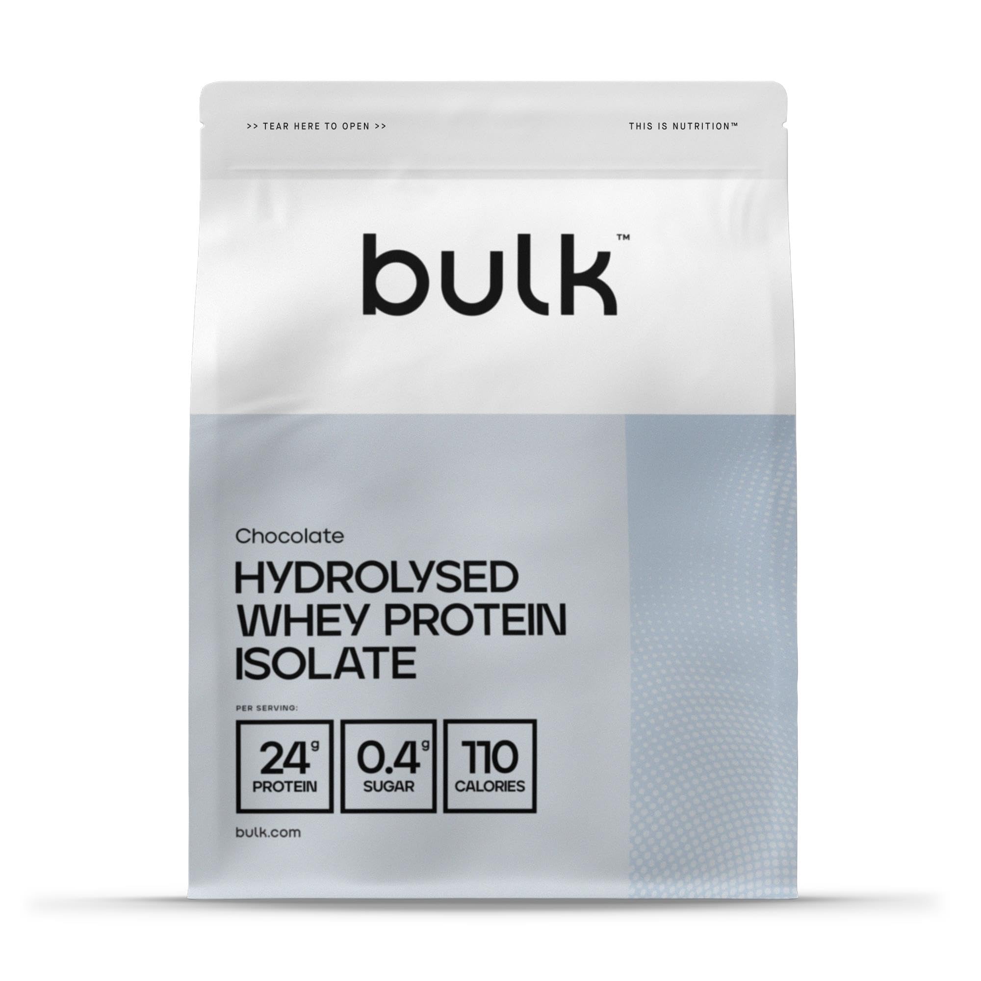 Bulk Hydrolysed Whey Protein Isolate, Protein Shake, Chocolate, 500 g