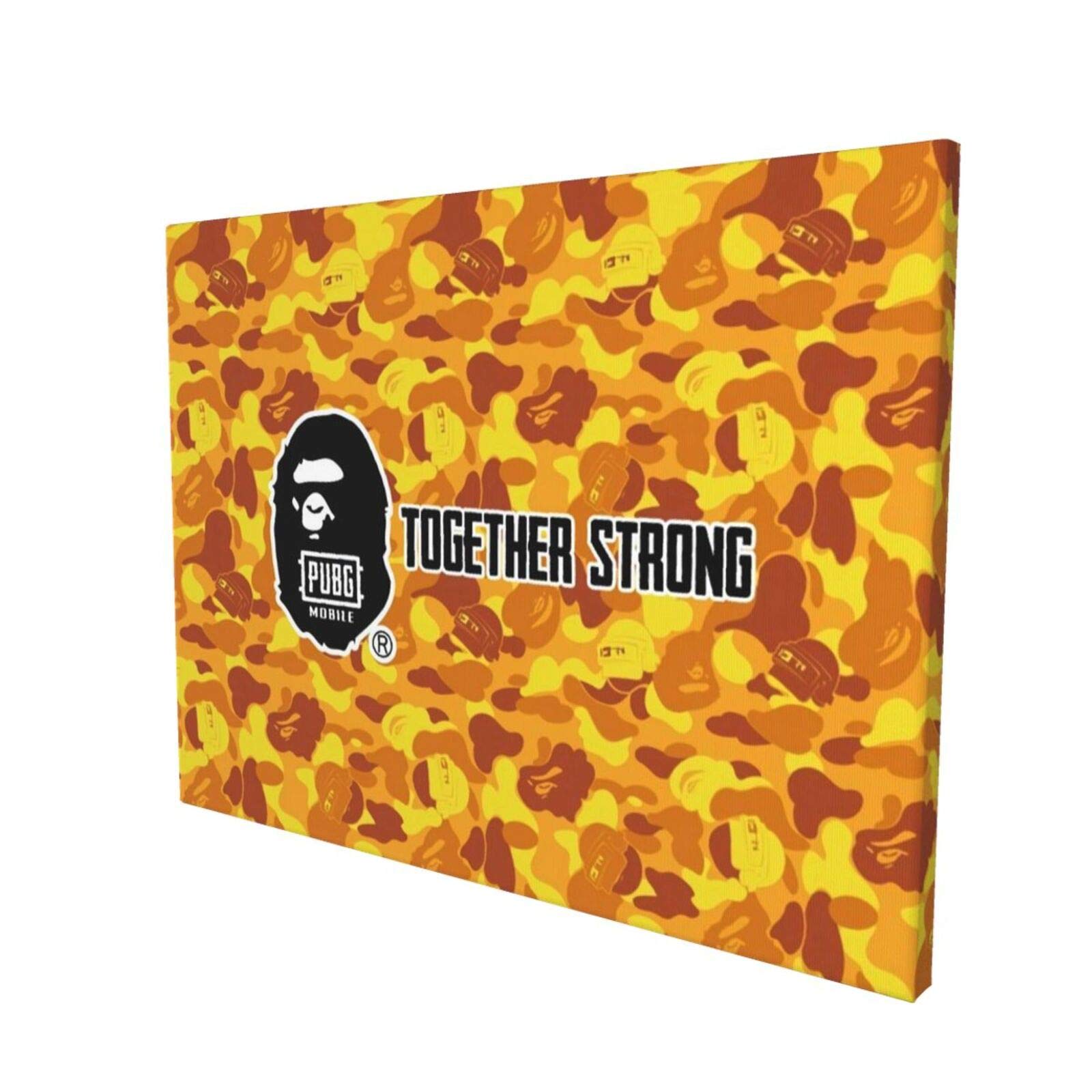IYIFOO Bape Pubg 2 Canvas Wall Art Large for Living Room Bedroom Bathroom Home Decor Ready to Hang 1