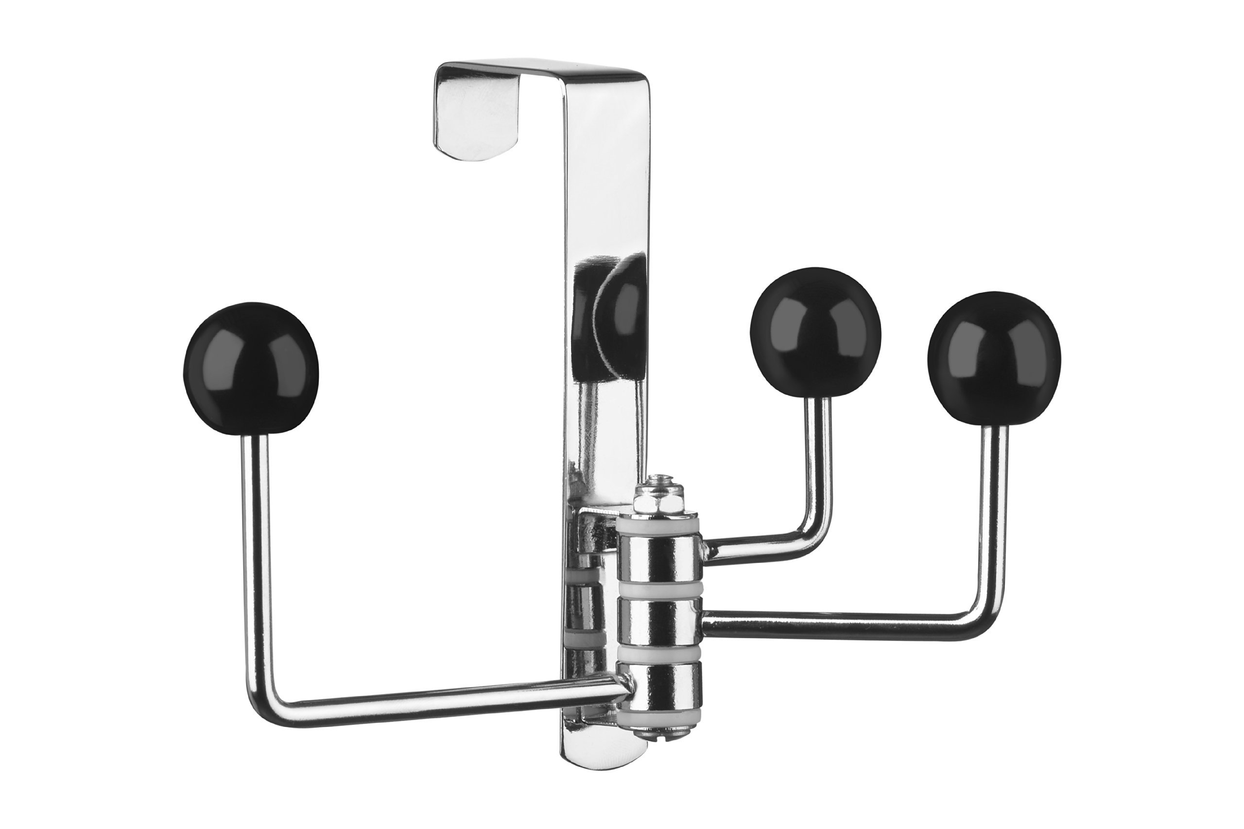 Premier Housewares 3-Hook Over Door Hanger - Black โ image 1