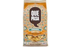 Que Pasa Organic Yellow Corn Tortilla Chips, 11 oz (Pack of 1), Gluten Free, Non-GMO, by Nature's Path