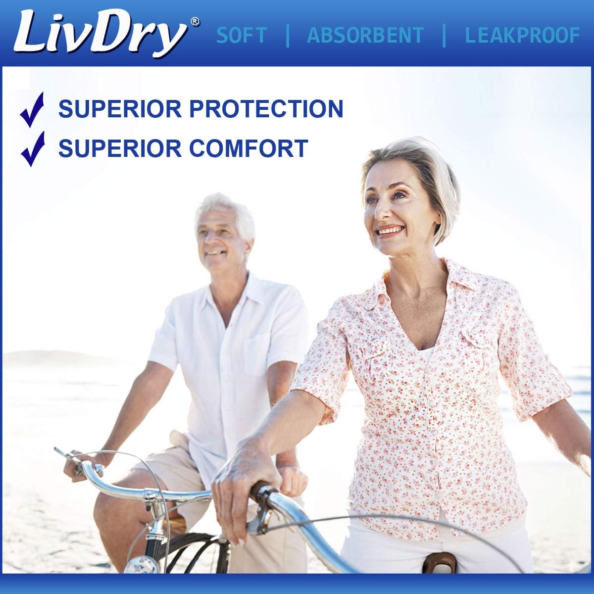 LivDry Adult XXL Incontinence Underwear, Extra Comfort Absorbency, Leak Protection, XX-Large, 48-Pack: Health & Personal Care