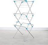 Minky 3 Tier Indoor Airer Drying Space 15 m Metal Silver view 2