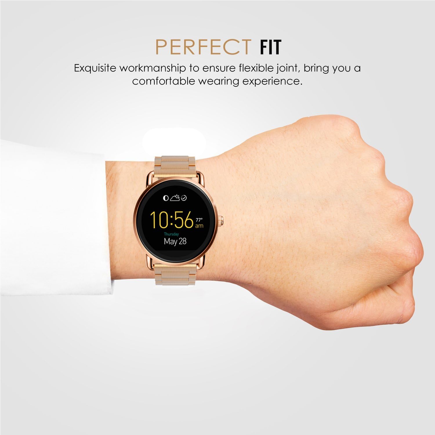 fossil q wander band