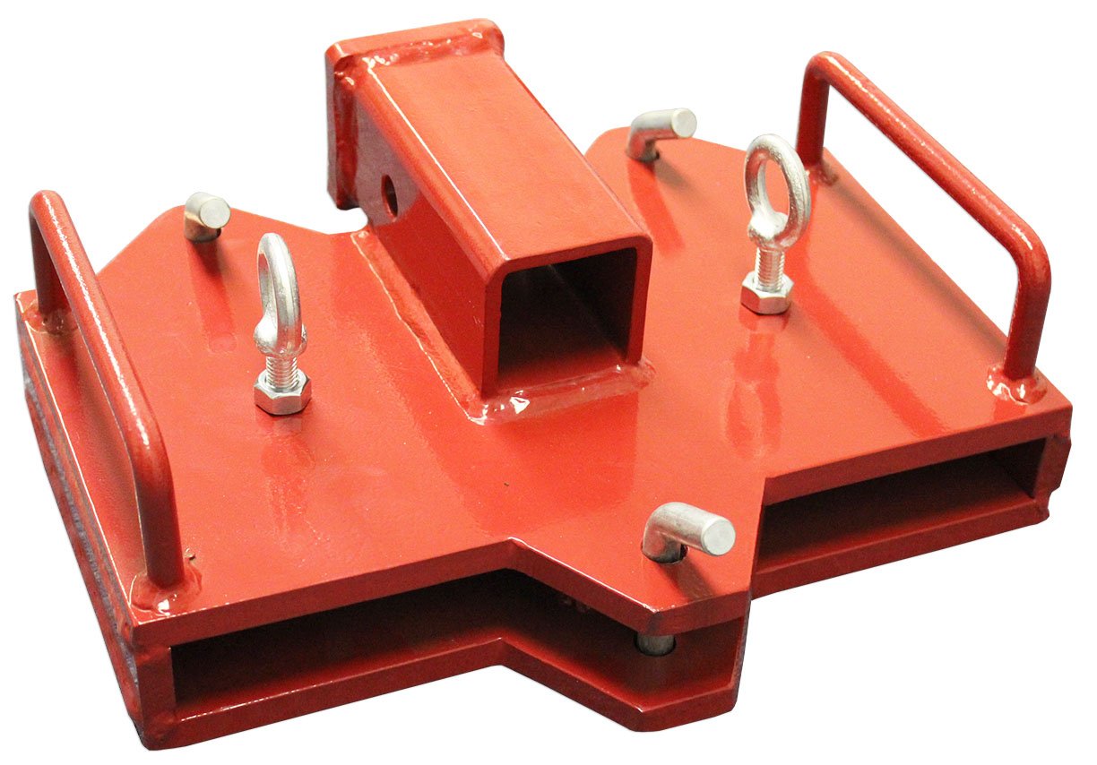 Titan Forklift 2" Trailer Hitch Receiver for Dual Pallet Forks Towing