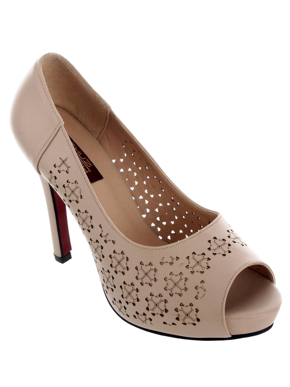 shuz touch beige pumps & peeptoes